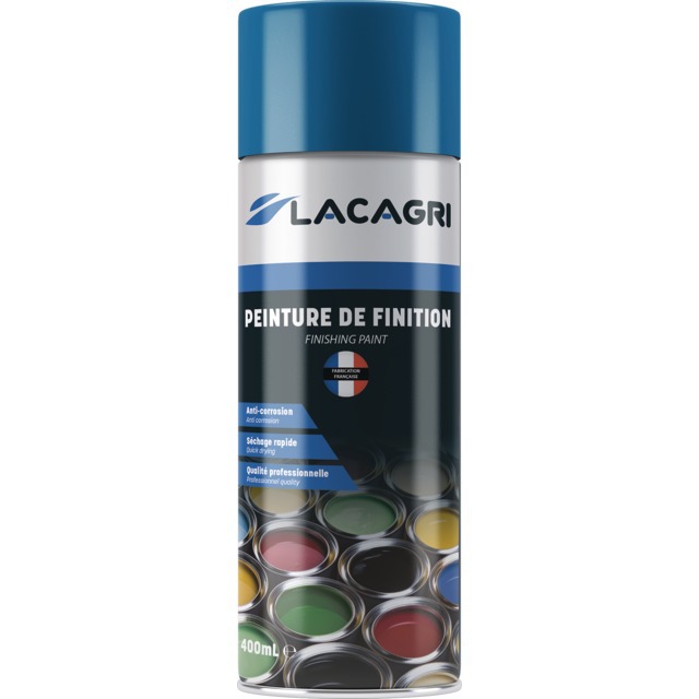 Peinture de Finition Bleu Irrigation Aerosol 400ML Lacagri référence fournisseur 243634